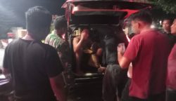 Seorang pengedar narkoba diamankan polisi usai baku tembak di halaman Masjid Al-Ikhlas, Gampong Keude Bagok, Kecamatan Nurussalam, Aceh Timur, pada Sabtu malam (26/4). (Foto: Dok. Polres Aceh Utara)