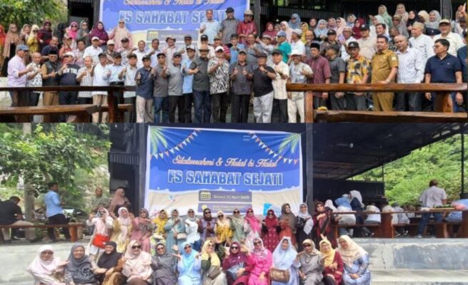Mantan pejabat eselon I dan II Pemerintah Aceh Selasa (22/4/2025) melakukan halal bi halal di Cafe Makasea Pantai Riting, Leupueng, Kabupaten Aceh Besar