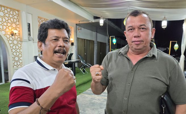 Nazir Adam dan Heri Julius ditunjuk sebagai Ketua dan Sekretaris Tim Pemenangan Tgk Anwar Ramli sebagai Calon Ketua Umum KONI Aceh. (Foto: Ist)