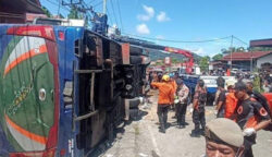 Kecelakaan Maut Bus ALS Rute Medan