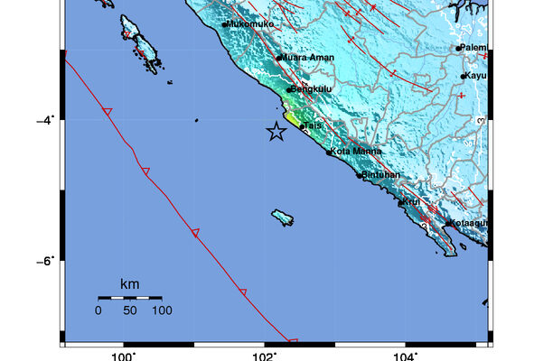 Bengkulu diguncang gempa magnitudo 6,3