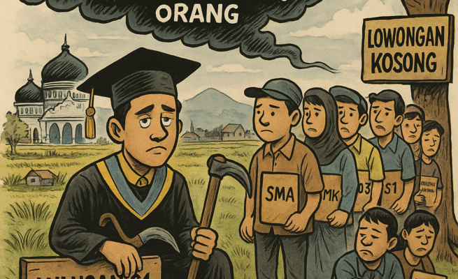 Badan Pusat Statistik (BPS) Aceh mencatat jumlah angka tingkat pengangguran terbuka di Aceh sebanyak 149 ribu orang atau 5,50 persen periode Februari 2025.(Foto/Ilustrasi)