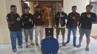Polres Gayo Lues menangkap H (43), warga Desa Persiapan Sentang, Blangkejeren, Gayo Lues, ayah kandung pelaku pemerkosaan terhadap anaknya. (Foto: Dok. Humas Polres Gayo Lues)