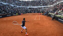Musetti Taklukkan Medvedev Lewat Duel Dramatis di Roma, Tantang Zverev di Perempat Final, Foto. Internazionali BNL d'Italia