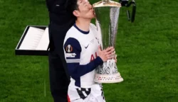 Son Heung-min tidak ada medali saat Tottenham juara