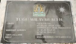 Tugu Pulau Panjang di Kecamatan Singkil Utara, wilayah Aceh. Dok. Infoaceh.net