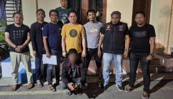 Polres Langsa meringkus pelaku sebagai tersangka penganiayaan berat dengan menggunakan senjata tajam di Kecamatan Manyak Payed, Aceh Tamiang