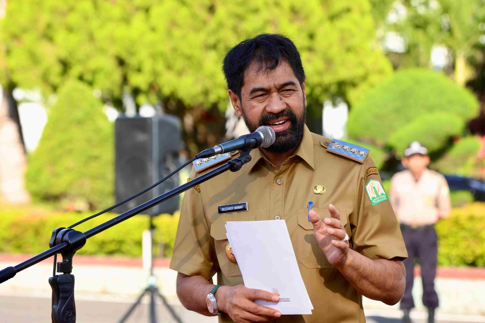 Gubernur Aceh Muzakir Manaf atau Mualem