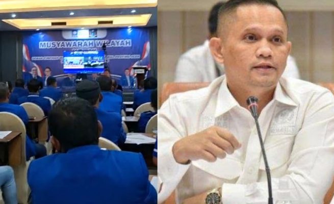 DPP PAN menunjuk Nazaruddin Dek Gam sebagai Ketua DPW PAN Aceh periode 2024-2029 dalam Muswil VI di Banda Aceh, Sabtu (3/5). (Foto: For Infoaceh.net)