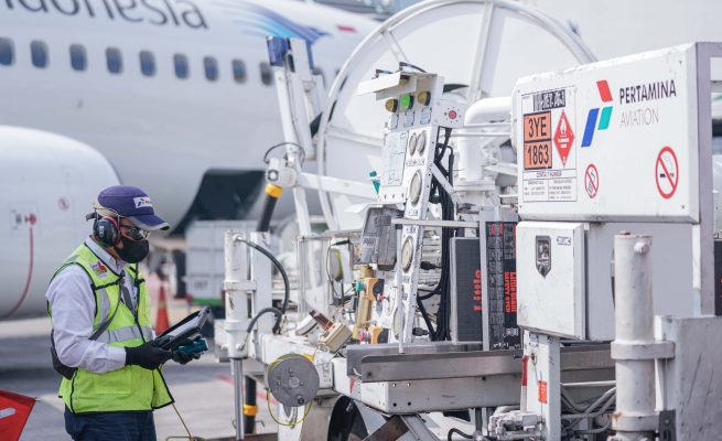 Pertamina Patra Niaga Regional Sumbagut memastikan distribusi dan stok Avtur penerbangan haji 2025 dalam kondisi aman di bandara embarkasi haji