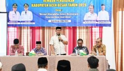Pelaksanaan Rembuk Pendidikan Kabupaten Aceh Besar Tahun 2025 di Gedung Dekranasda, Gampong Gani, Kecamatan Ingin Jaya, Aceh Besar, Sabtu (3/5)