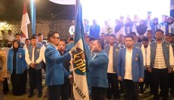 Ketua DPD KNPI Aceh Aulia Rahman, melantik Rahmat Aulia sebagai Ketua DPD KNPI Aceh Besar Periode 2023-2026, Sabtu malam (3/5)