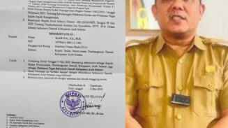 Masrizal SE MSi ditunjuk sebagai Pelaksana Tugas (Plt) Sekretaris Daerah (Sekda) Aceh Selatan