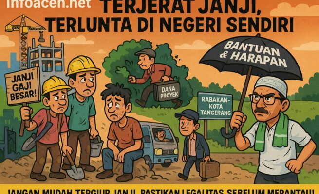 Nasib miris dialami dua warga Aceh yakni Bayu Ariadi asal Kota Banda Aceh dan Zulkifli Insya asal Kabupaten Pidie.