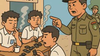 Pelajar yang berkeliaran di warkop saat jam belajar di seputaran Kota Banda Aceh. (Foto: Ilustrasi. Dok. Infoaceh.net)