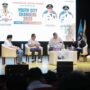 Wali Kota Banda Aceh Illiza Sa’aduddin Djamal saat menjadi motivational speech dalam talkshow inspiratif YCC Munas APEKSI 2025 di Balai Budaya Alun-alun Kota Surabaya, Rabu (7/5)