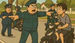 (Foto: Ilutrasi, Dok. Infoaceh.net)Petugas Satpol PP-WH menggelar razia pelanggar syariat Islam yang mengenakan celana pendek.