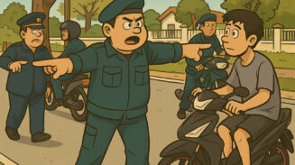 (Foto: Ilutrasi, Dok. Infoaceh.net)Petugas Satpol PP-WH menggelar razia pelanggar syariat Islam yang mengenakan celana pendek.