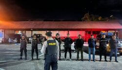 Satuan Samapta Polres Sabang melaksanakan patroli malam secara intensif di sejumlah titik rawan gangguan keamanan di wilayah Kota Sabang