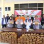 Kapolres Gayo Lues AKBP Hyrowo didampingi Kasat Resnarkoba Iptu Bambang Hari Hermansyah Putra Pelis, dalam konferensi pers pengungkapan kasus narkotika, Rabu (7/5/2025)