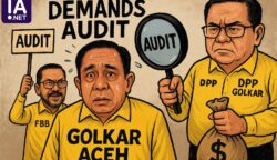 Koordinator Forum Beringin Bersama Teuku Alfian yang juga Wakil Ketua Bidang Hukum DPD I Partai Golkar Aceh