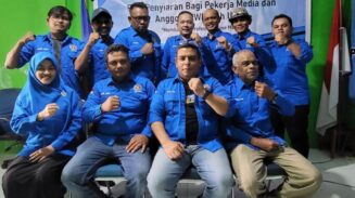 Pelatihan dan sosialisasi RUU Penyiaran bagi para pekerja media dan anggota PWI Aceh Utara, Sabtu, 10 Mei 2025. (Dok. PWI Aceh Utara)