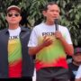 Foto: Wakil Gubernur Aceh Fadhlullah saat membuka event FKIJK Aceh Run 2025 di Lapangan Blang Padang, Banda Aceh, Ahad (11/5/2025)