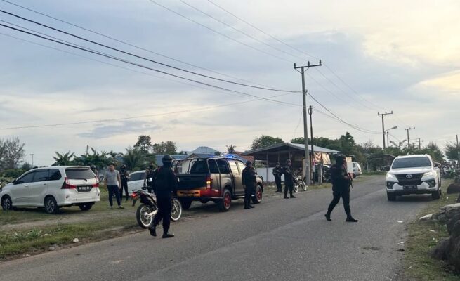 Satgas Operasi Premanisme Polda Aceh berpatroli ke sejumlah lokasi wisata guna mencegah aksi premanisme