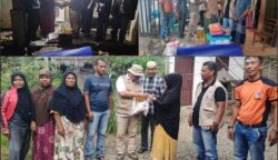 Pemkab Aceh Selatan melalui BPBD menyerahkan bantuan masa panik kepada tiga keluarga korban gempa bumi di Aceh Selatan