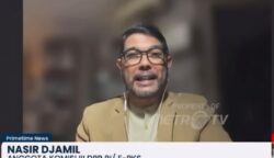 Anggota Komisi III DPR RI dari Fraksi PKS, M Nasir Djamil dalam wawancara di kanal Metro TV