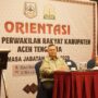 Plt Sekda Aceh M Nasir Syamaun membuka acara Orientasi Anggota DPRK Aceh Tenggara masa jabatan 2024-2029 dihadiri Wakil Bupati Aceh Tenggara dr. Heri Al Hilal serta Ketua DPRK Aceh Tenggara Denny Febrian Roza di Hotel Hermes Palace Banda Aceh Selasa (13/5).