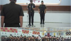 Kajati Aceh Yudi Triadi SH MH memimpin upacara HUT ke-74 Persatuan Jaksa Indonesia (Persaja), Rabu, 14 Mei 2025.