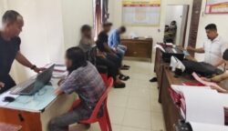 Satgas Pemberantasan Premanisme yang dibentuk Polres Aceh Utara mengamankan 17 pria yang diduga terlibat dalam praktik premanisme dan pungli. (Dok. Polres Aceh Utara)