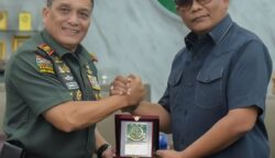 Kajati Aceh Yudi Triadi SH MH berkunjung ke Kodam Iskandar Muda (IM), Senin (19/5). Disambut langsung oleh Pangdam IM Mayjen TNI Niko Fahrizal