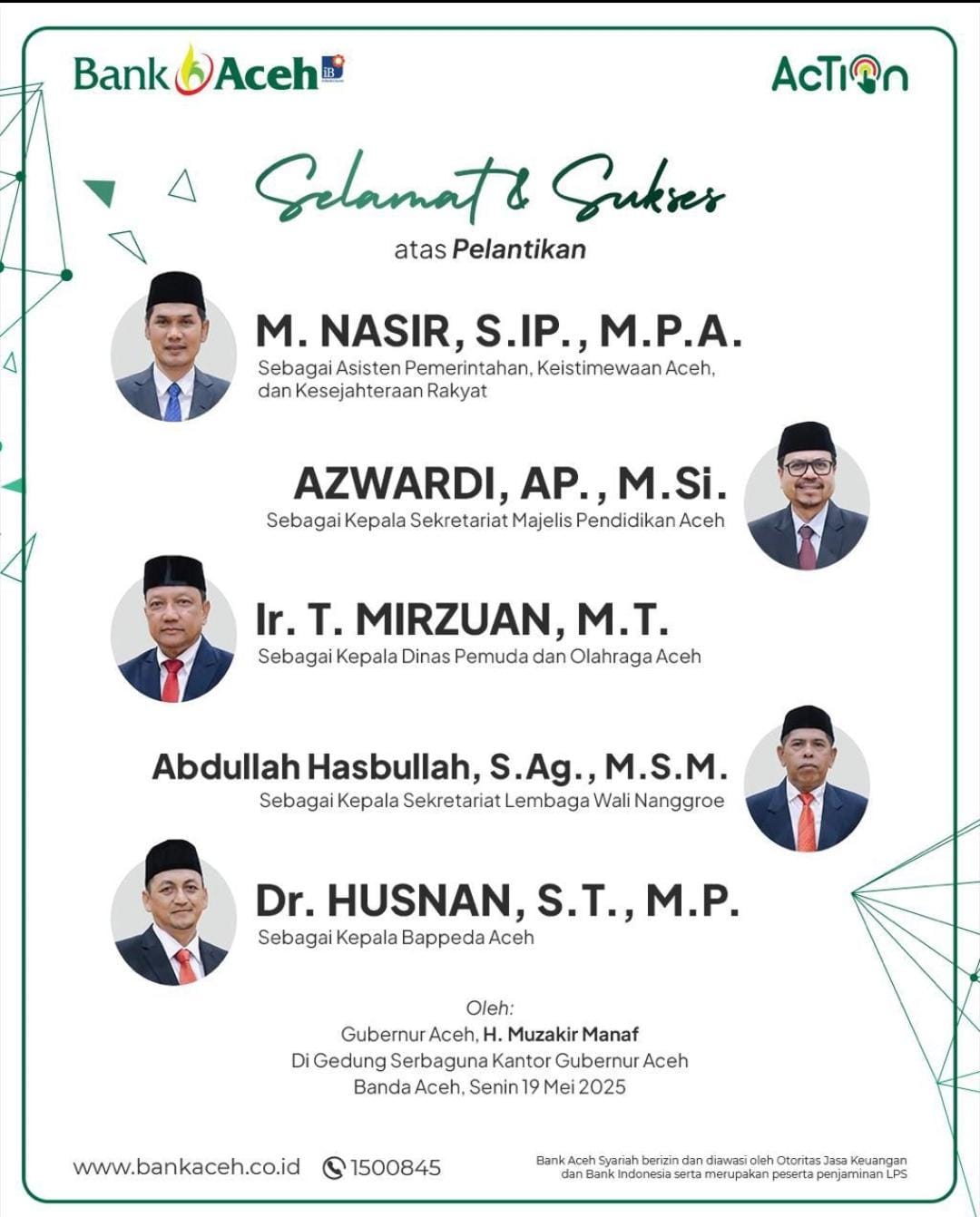 IKLAN BANK ACEH LANTIK SKPA