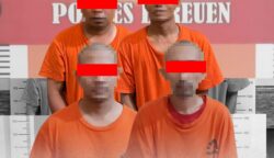 Satreskrim Polres Bireuen menangkap empat pelaku curanmor antar Kabupaten