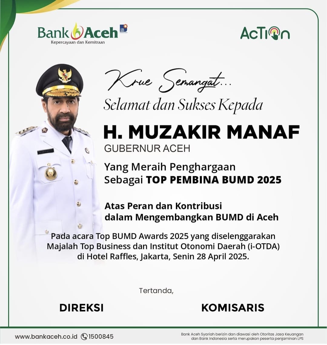 IKLAN BANK ACEH MUZAKIR MANAF