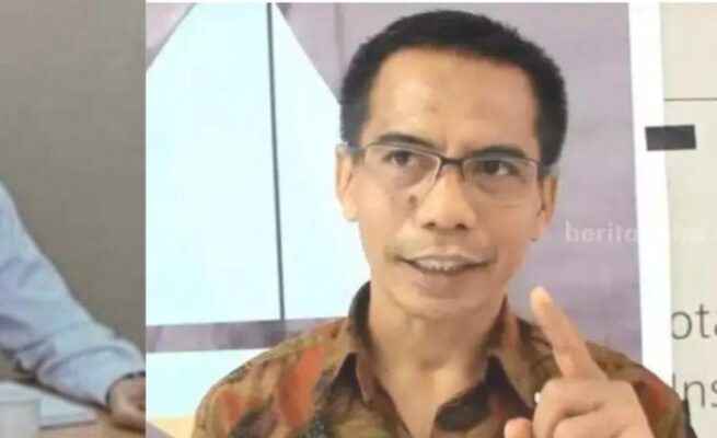 Ketua Umum PWI Kongres Bandung Hendry Ch Bangun (kiri), Anggota Dewan Pers Dahlan Dahi (tengah) dan Ketua Umum PWI KLB Zulmansyah Sekedang (kanan)