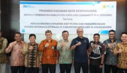 Pemkab Gayo Lues dan PT PLN menandatangani MoU untuk kerja sama pemanfaatan aset PLTPH serta pengembangan sektor ketenagalistrikan di wilayah Kabupaten Gayo Lues, pada Kamis, 22 Mei 2025