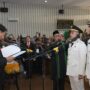 Gubernur Muzakir Manaf melantik Wali Kota/Wakil Wali Kota Langsa, Jeffry Sentana S Putra - M. Haikal Alfisyahrin, di Gedung DPRK Langsa, Jumat (23/5/2025). (Foto: For Infoaceh.net)