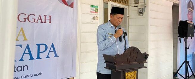 Bupati Aceh Selatan Mirwan MS meresmikan 'Rumah Singgah Griya Tuan Tapa Aceh Selatan' di Jalan Metro, Lorong E Nomor 3 Gampong Beurawe Banda Aceh, Jum'at, 23 Mei 2025.