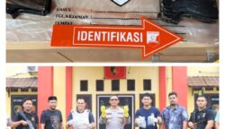 Satreskrim Polres Aceh Utara menangkap pemuda berinisial S alias Sinyak (21), warga Tanah Luas, Aceh Utara atas dugaan kepemilikan senjata api ilegal. (Foto: Dok. Polres Aceh Utara)