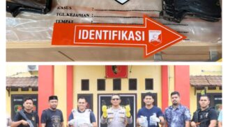 Satreskrim Polres Aceh Utara menangkap pemuda berinisial S alias Sinyak (21), warga Tanah Luas, Aceh Utara atas dugaan kepemilikan senjata api ilegal. (Foto: Dok. Polres Aceh Utara)