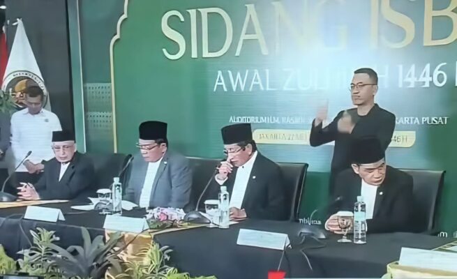 Konferensi pers sidang Isbat penetapan 1 Zulhijjah 1446 Hijriah, Selasa malam (27/5)