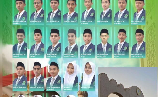 Sebanyak 25 santri MA Dayah Ruhul Islam Anak Bangsa (RIAB) meraih prestasi membanggakan dengan dinyatakan lulus dalam seleksi masuk ke Universitas Al-Azhar di Kairo, Mesir