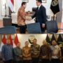 Wagub Aceh Fadhlullah bertemu Menko Kumham Imipas Yusril Ihza Mahendra dan Menteri Hukum Supratman Andi Agtas di Jakarta, Rabu (28/5). (Foto: For Infoaceh.net)