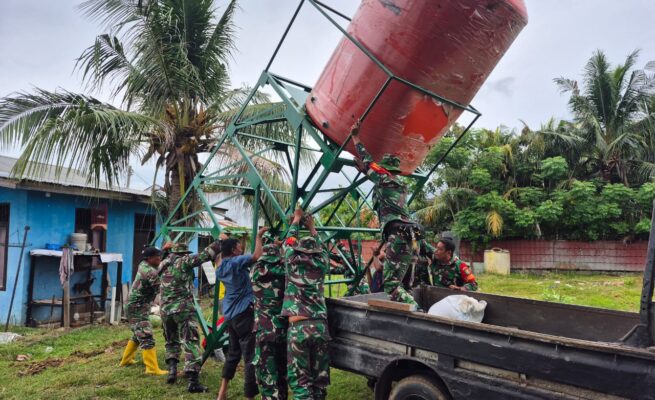 Kodim 0101/KBA melaksanakan pembangunan sumur bor di lima desa sebagai bagian dari rangkaian kegiatan TMMD ke-124 yang digelar Kodam Iskandar Muda.