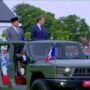 Prabowo dan Macron naik Maung cek pasukan di Akmil Magelang
