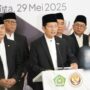 Menteri Agama Nasaruddin Umar saat konferensi pers di Kantor Kementerian Agama RI, Kamis (29/5/2025)