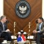 Roderick Bruce Brazier, Duta Besar LBBP Designate Resident Persemakmuran Australia untuk Republik Indonesia, di Kantor Sekretariat Kabinet RI